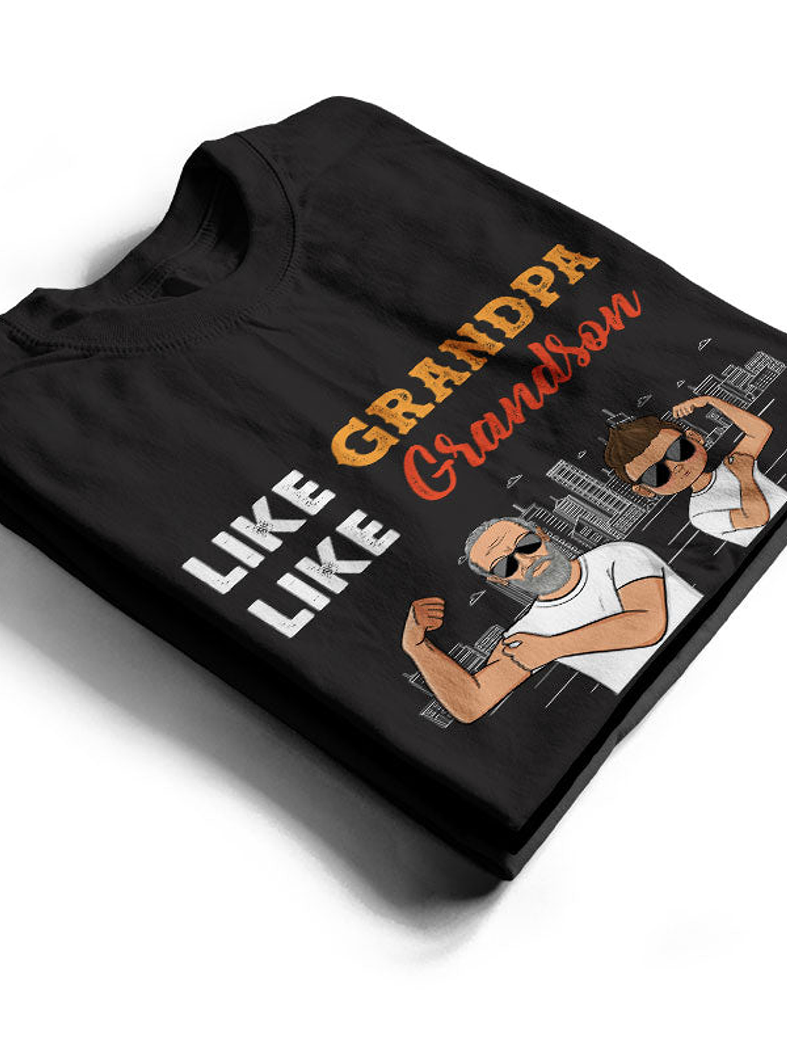 Like Father Like Son - Gift For Family - Personalized Custom T Shirt 2