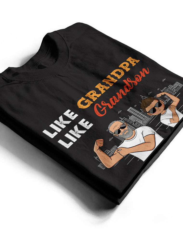 Like Father Like Son - Gift For Family - Personalized Custom T Shirt 2