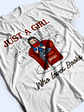 Reading Girl Just A Girl Who Loves Books - Reading Lovers - Personalized Custom Hoodie - Vorschaubild 3