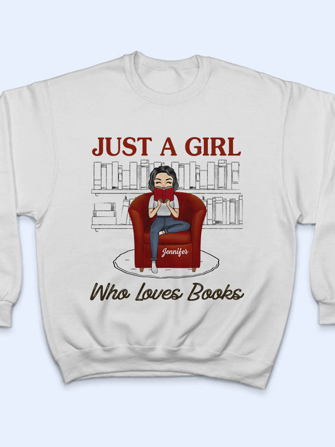 Reading Girl Just A Girl Who Loves Books - Reading Lovers - Personalized Custom Hoodie 5