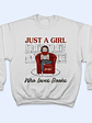 Reading Girl Just A Girl Who Loves Books - Reading Lovers - Personalized Custom Hoodie - Vorschaubild 5