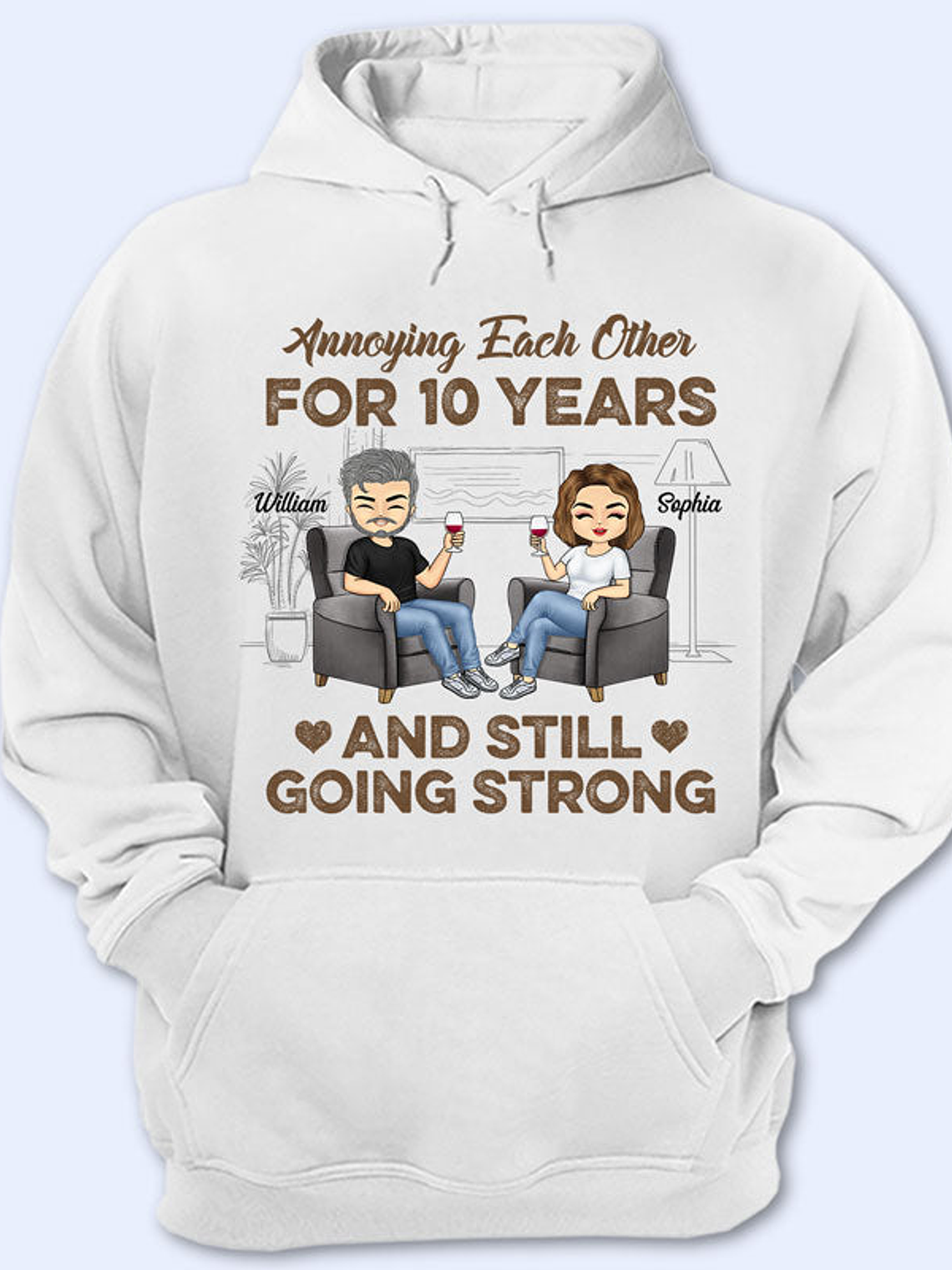 Annoying Each Other Husband Wife - Couple Gift - Personalized Custom T Shirt 1