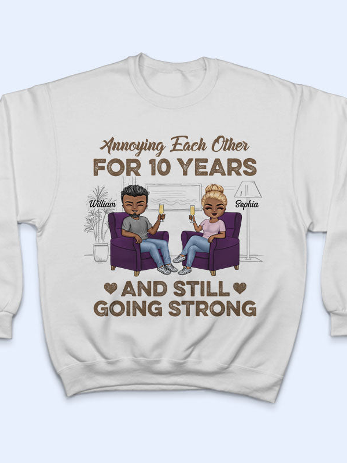 Annoying Each Other Husband Wife - Couple Gift - Personalized Custom T Shirt 5