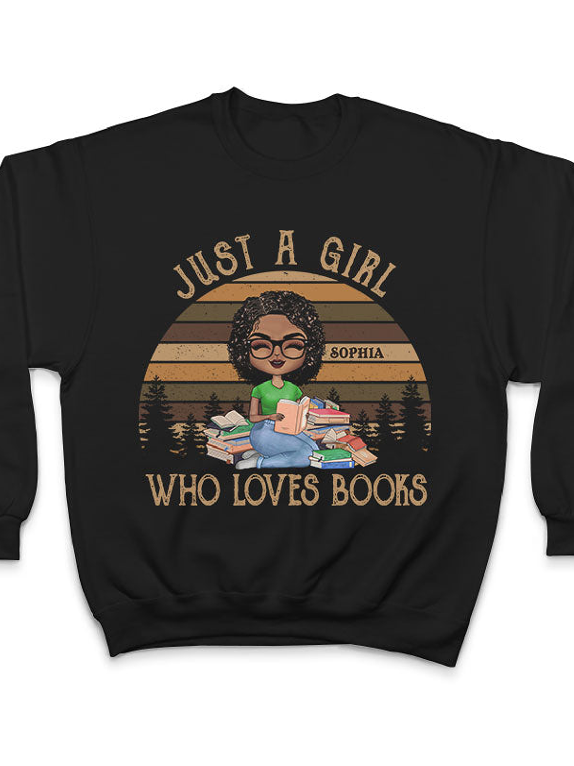 A Girl Who Loves Books Reading - Reading Gift - Personalized Custom T Shirt 3