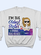 I'm The Rules Sister Brother Parent - Family Sibling Gift - Personalized Custom Hoodie - Vorschaubild 3