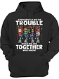 Apparently We're Trouble When We Are Together Who Knew Christmas Best Friends - Bestie BFF Gift - Personalized Custom T Shirt - Vorschaubild 1