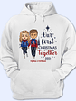 Couple Our First Christmas Together - Christmas Gift For Couple - Personalized Custom Hoodie - Vorschaubild 1