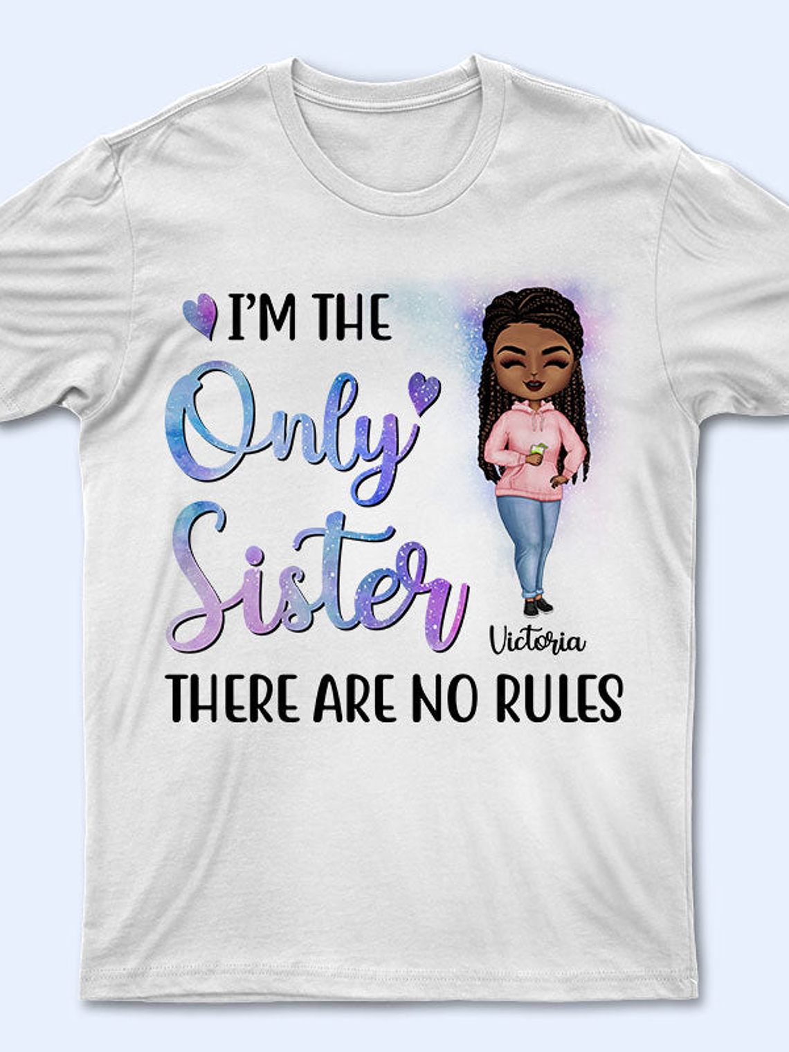 The Rules Sister Brother - Family Sibling Gift - Personalized Custom Hoodie 5