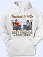 Husband Wife Best Friends For Life - Gift For Couples - Personalized Custom T Shirt - Vorschaubild 1