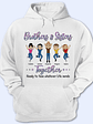 Brothers & Sisters Together Ready To Face Besties Siblings - Personalized Custom Hoodie - Vorschaubild 1