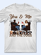 You & Me And The Dogs Husband Wife - Gift For Couples - Personalized Custom T Shirt - Vorschaubild 4
