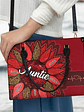 Nana Auntie Mom Family Sunflower - Personalized Leather Bag - Vorschaubild 3