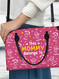 This Grandma Mom Belongs To Kids Pet - Personalized Leather Bag - Vorschaubild 3
