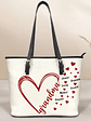 Grandma Little Hearts - Personalized Leather Tote Bag - Vorschaubild 1