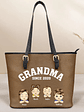 Grandma Mommy Since - Personalized Leather Tote Bag - Vorschaubild 1