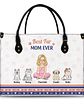 Best Fur Mom Ever - Gift For Dog Mom, Cat Mom, Pet Lovers - Personalized Leather Bag - Vorschaubild 1