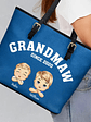 Grandma Mommy Since - Personalized Leather Tote Bag - Vorschaubild 3