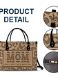 Mom Grandma Title Leopard Pattern - Birthday, Loving Gift For Grandmother, Mother, Mom - Personalized Leather Bag - Vorschaubild 7