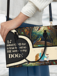Asked God For A True Friend - Gift For Dog Mom - Personalized Leather Bag - Vorschaubild 3