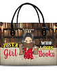 Just A Girl Who Loves Books - Gift For Books Lovers - Personalized Leather Bag - Vorschaubild 1