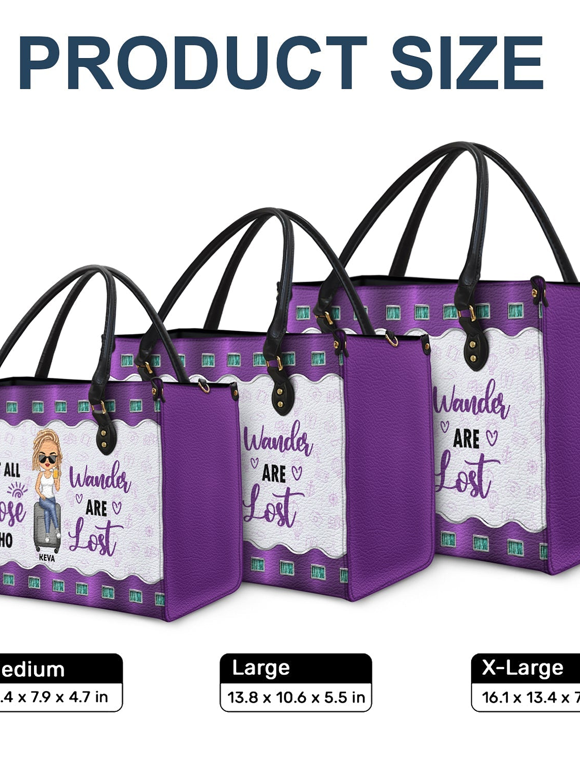 I Haven't Been Every Where But It's On My List - Birthday, Traveling Gift For Yourself, Travelers - Personalized Leather Bag 6