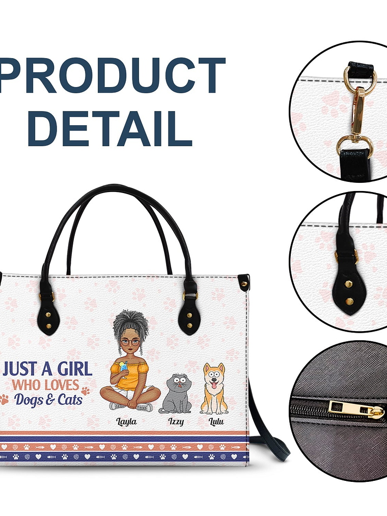 Best Fur Mom Ever - Gift For Dog Mom, Cat Mom, Pet Lovers - Personalized Leather Bag 5