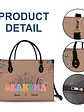 Mom Grandma Floral - Gift For Mother, Grandmother - Personalized Leather Bag - Vorschaubild 7
