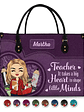Teacher It Takes A Big Heart To Shape Little Minds - Personalized Leather Bag - Vorschaubild 1