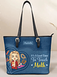 Teacher It's a Good Time to Teach - Personalized Leather Tote Bag - Vorschaubild 1
