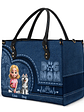 Dog Mom Mum 3D Effect - Personalized Leather Bag - Vorschaubild 2
