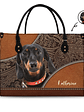 Custom Photo Dog Face - Gift For Pet Lovers - Personalized Leather Bag - Vorschaubild 1