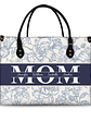 Mom Floral Design Trendy Bag - Personalized Leather Bag - Vorschaubild 1