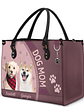 Custom Photo Dog Cat Mom - Gift For Cat Mom, Dog Mom, Pet Lovers - Personalized Leather Bag - Vorschaubild 2