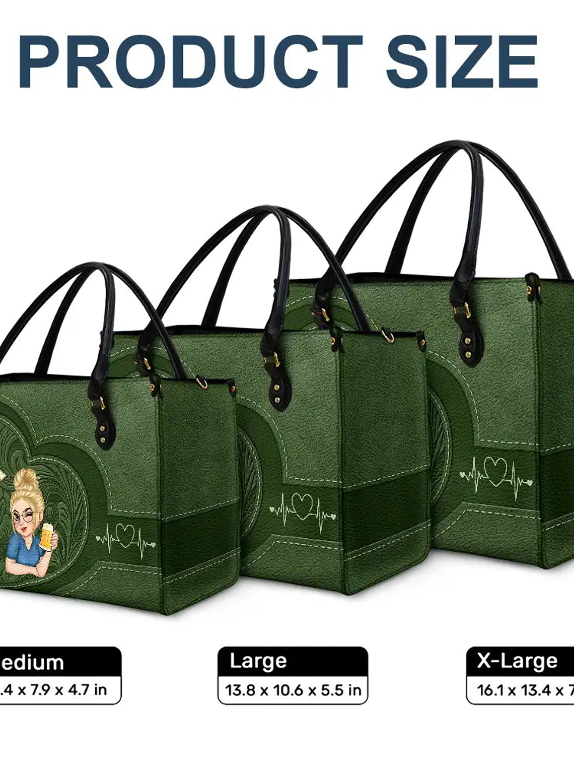 Birth Flowers Bloom Where You're Planted Woman Mom Grandma - Personalized Leather Bag 6