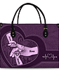 Hands In Hands Mom Nana And Children - Personalized Leather Bag - Vorschaubild 1