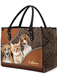 Custom Photo Dog Face - Gift For Pet Lovers - Personalized Leather Bag - Vorschaubild 3