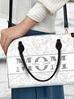 Mom Floral Design Trendy Bag - Personalized Leather Bag - Vorschaubild 3