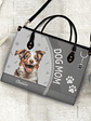 Custom Photo Dog Cat Mom - Gift For Cat Mom, Dog Mom, Pet Lovers - Personalized Leather Bag - Vorschaubild 4