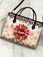 Nana, Mom, Auntie Sunflower - Birthday, Loving Gift For Mother, Grandma, Grandmother - Personalized Leather Bag - Vorschaubild 4