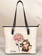 Birth Month Flower Blooming - Personalized Leather Tote Bag - Vorschaubild 1