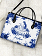 A Chapter Of Chinoiserie Toile - Personalized Leather Bag - Vorschaubild 4