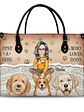 Just A Girl Who Loves Dogs - Gift For Dog Moms, Dog Lovers - Personalized Leather Bag - Vorschaubild 1