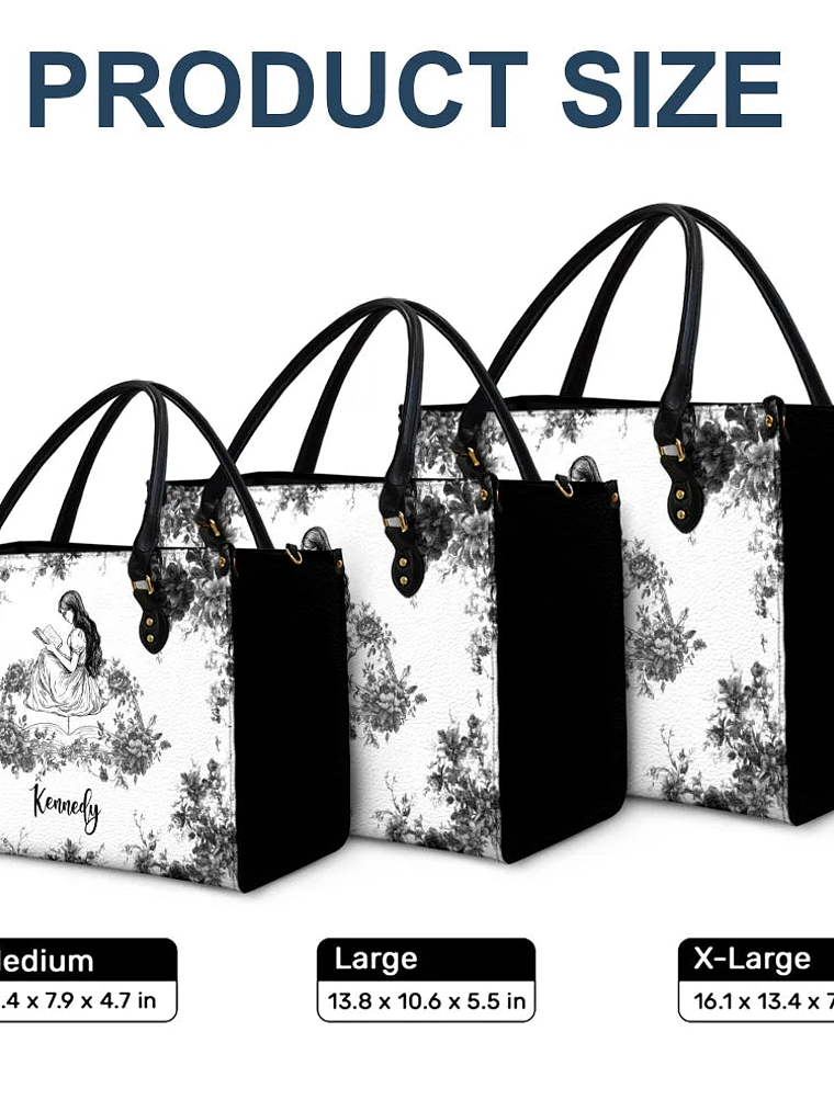 A Chapter Of Chinoiserie Toile - Personalized Leather Bag 5