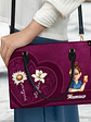 Grandma Birth Month Flowers Kids - Personalized Leather Bag - Vorschaubild 3