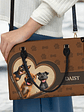 Dog Mom 3D Cute Effect Dog - Personalized Leather Bag - Vorschaubild 3