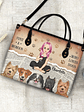 Just A Girl Who Loves Dogs - Gift For Dog Moms, Dog Lovers - Personalized Leather Bag - Vorschaubild 4