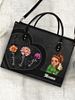 Grandma Birth Month Flowers Kids - Personalized Leather Bag - Vorschaubild 4