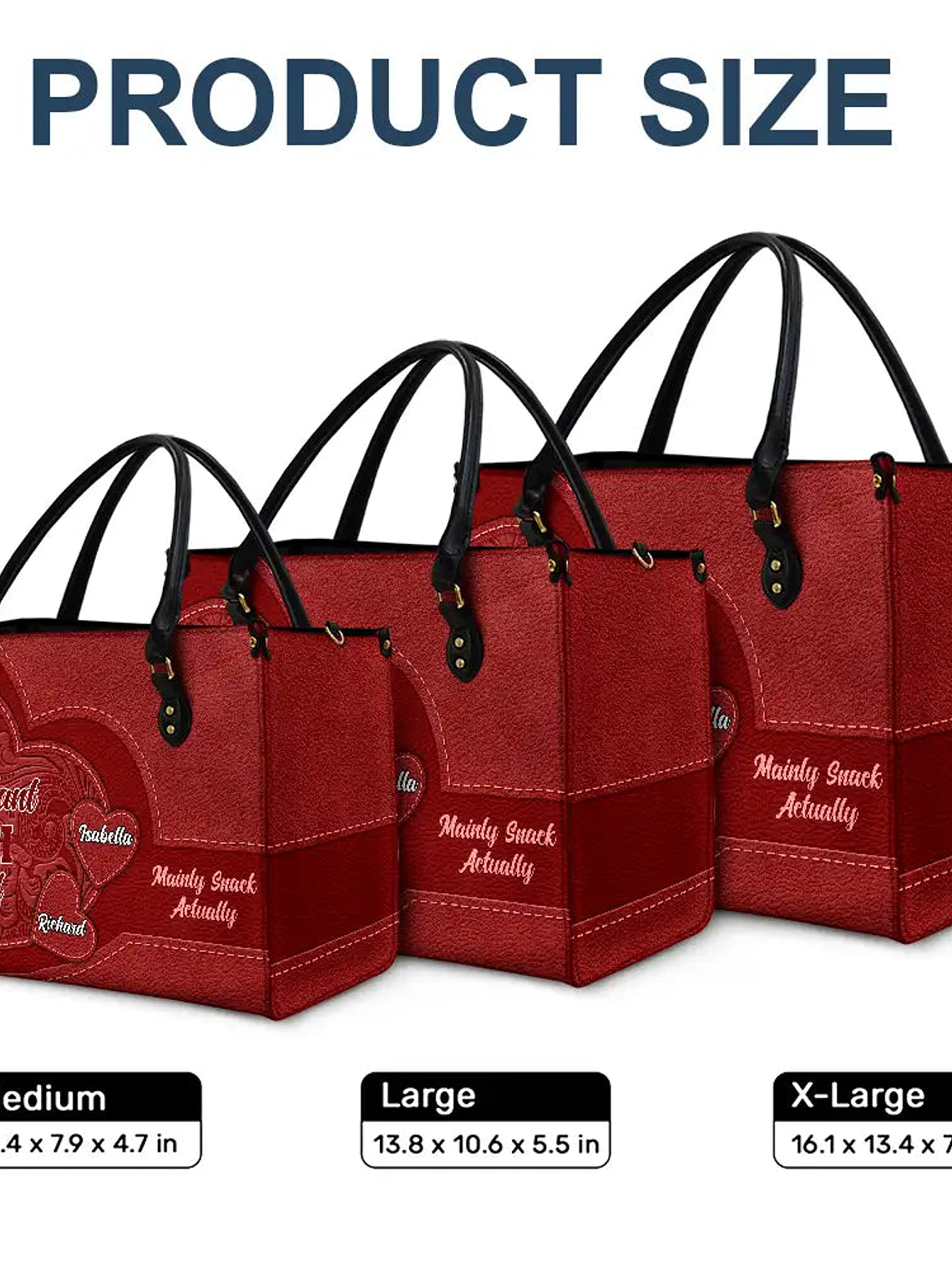 Important Nana Stuff - Personalized Leather Bag 6