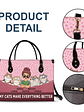 Cats Make Everything Better - Birthday, Loving Gift For Cat Moms, Cat Lovers - Personalized Leather Bag - Vorschaubild 7