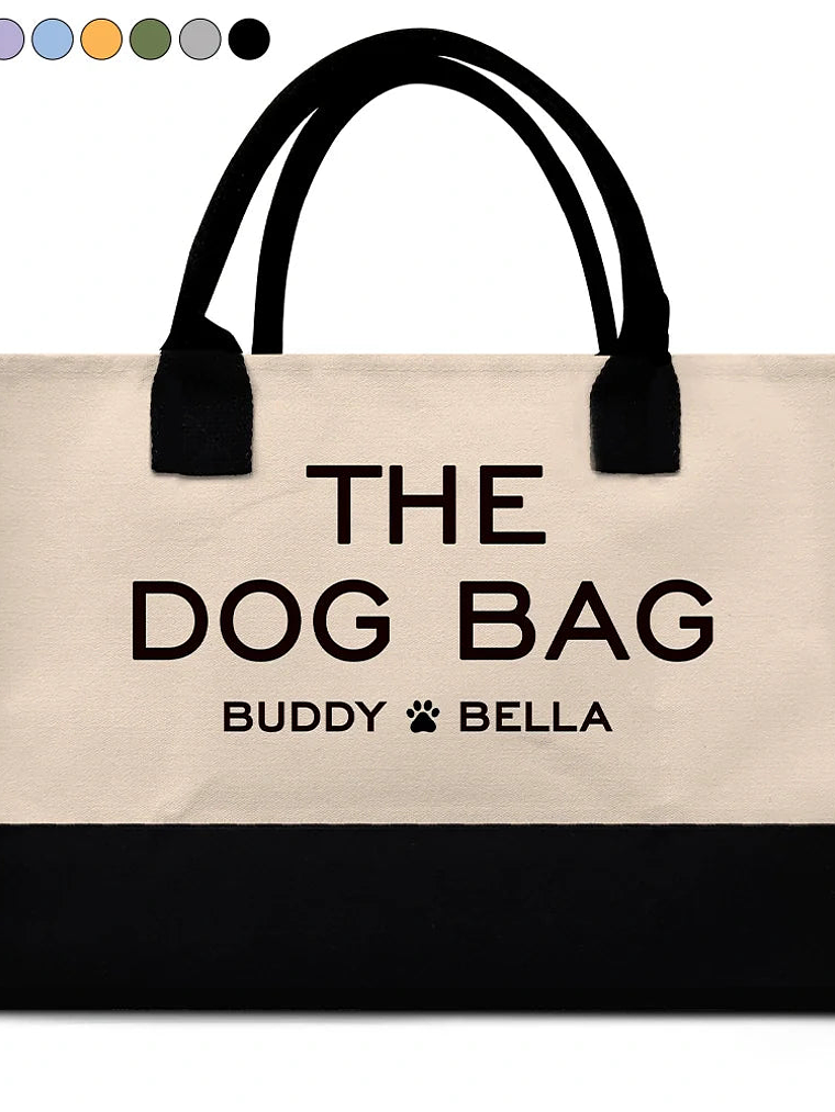 The Dog Bag - Personalized Canvas Tote Bag 1